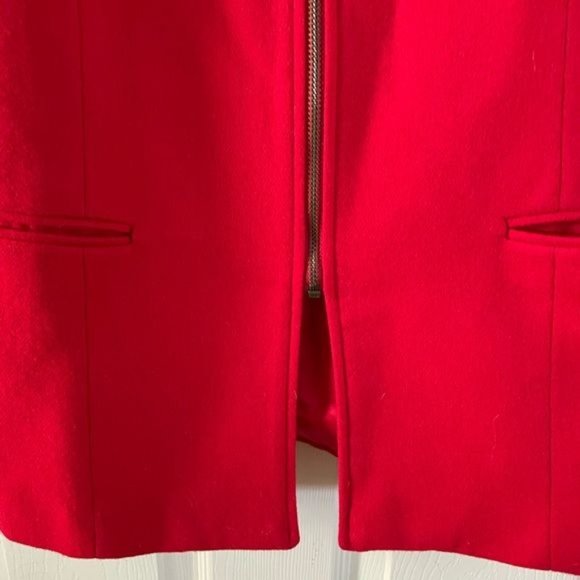 Dumas 100% Wool Red Zip Jacket, Sz Lg Made in USA - Picture 5 of 15